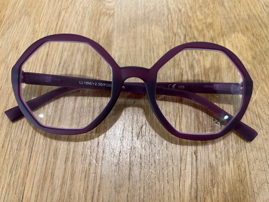 Looplabb Lolita deep purple leesbril