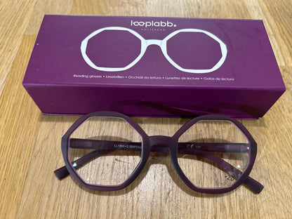 Looplabb Lolita deep purple leesbril