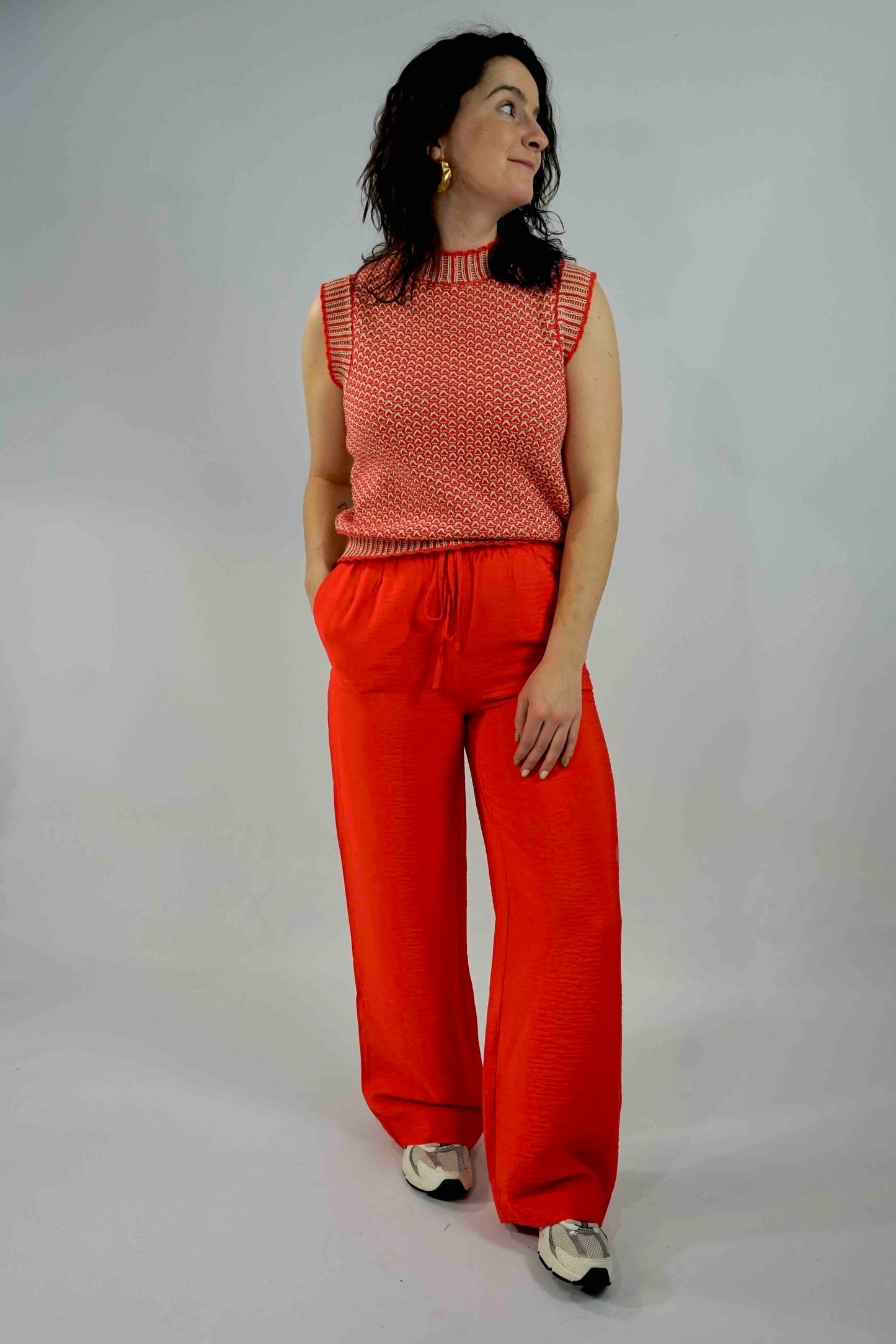 Broek Henra Ladonna Flame Scarlet