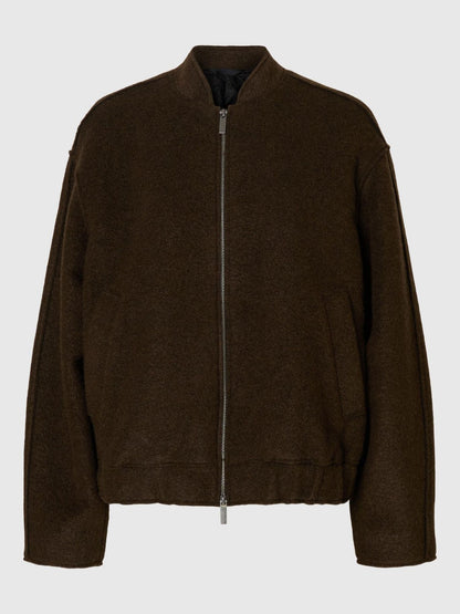 SLFREIGN WOOL BLEND BOMBER DELICIOSO