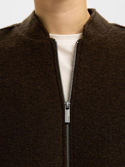 SLFREIGN WOOL BLEND BOMBER DELICIOSO