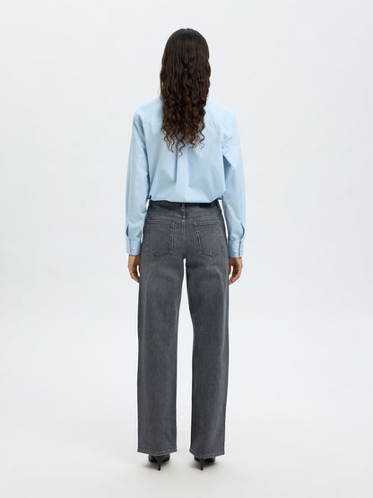 SLFWIDE BEA KORI HW JEANS