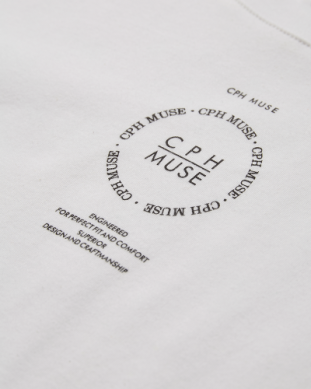 CMMUSE TEE bright white/black