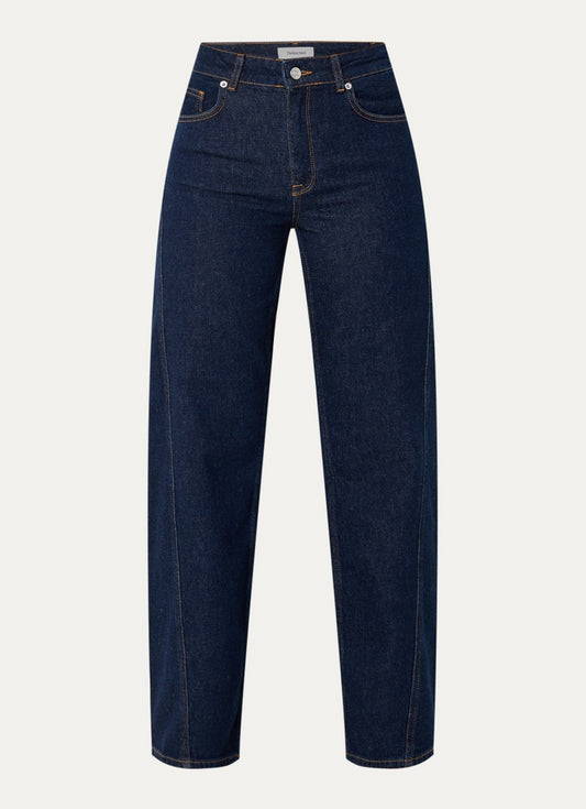 SLFWIDE VIDA-KORI HW TWISTED JEANS DARK BLUE