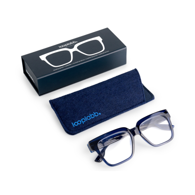 Looplabb Max Blue Leesbril