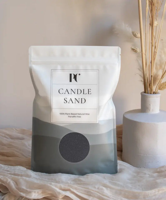 Charcoal Black Kaarsenzand met lonten