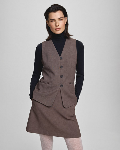 MSCHRosina Michelle Waistcoat Slate Black