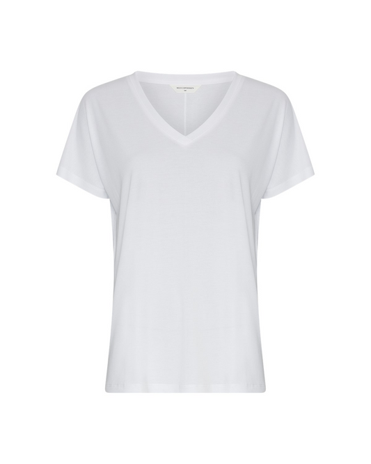 MschFenya Modal v Neck Tee white