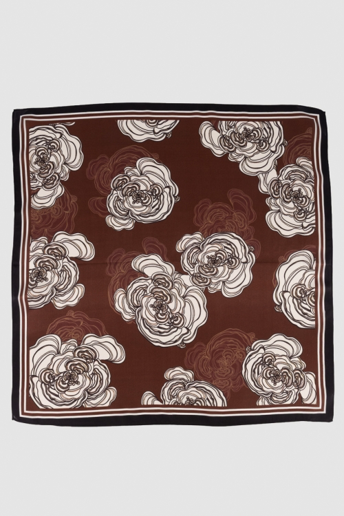 Teatro sjaal Zaya burgundy/flower