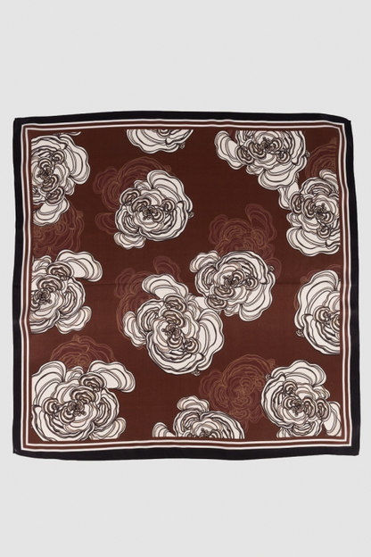 Teatro sjaal Zaya burgundy/flower