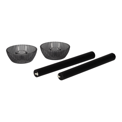Jens Giftset Kandelaar + kaars black