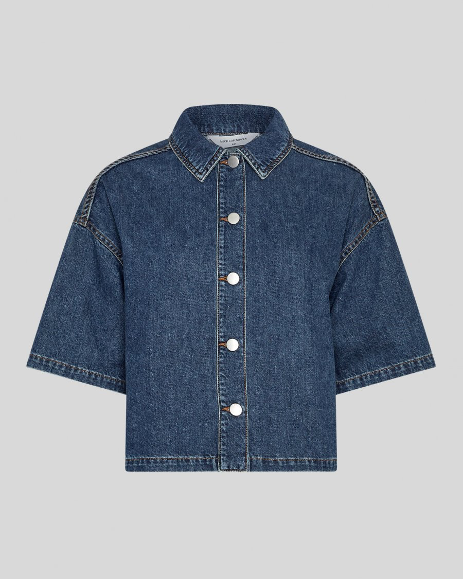 Msch Manna Alena 2/4 Shirt mid blue