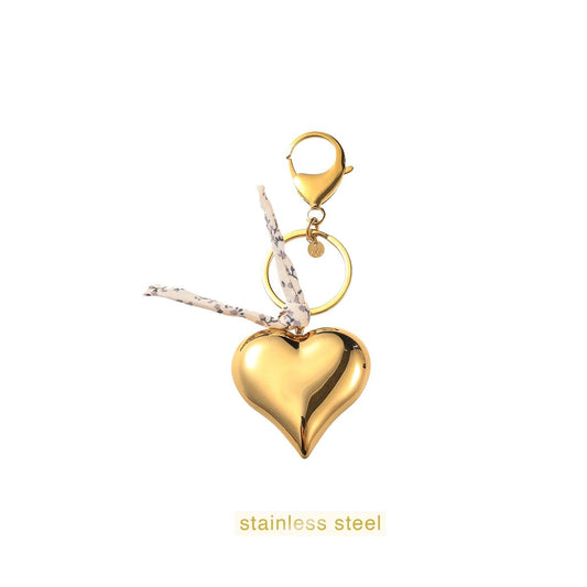 Day&Eve Tas-hanger - sleutelhanger gouden hart