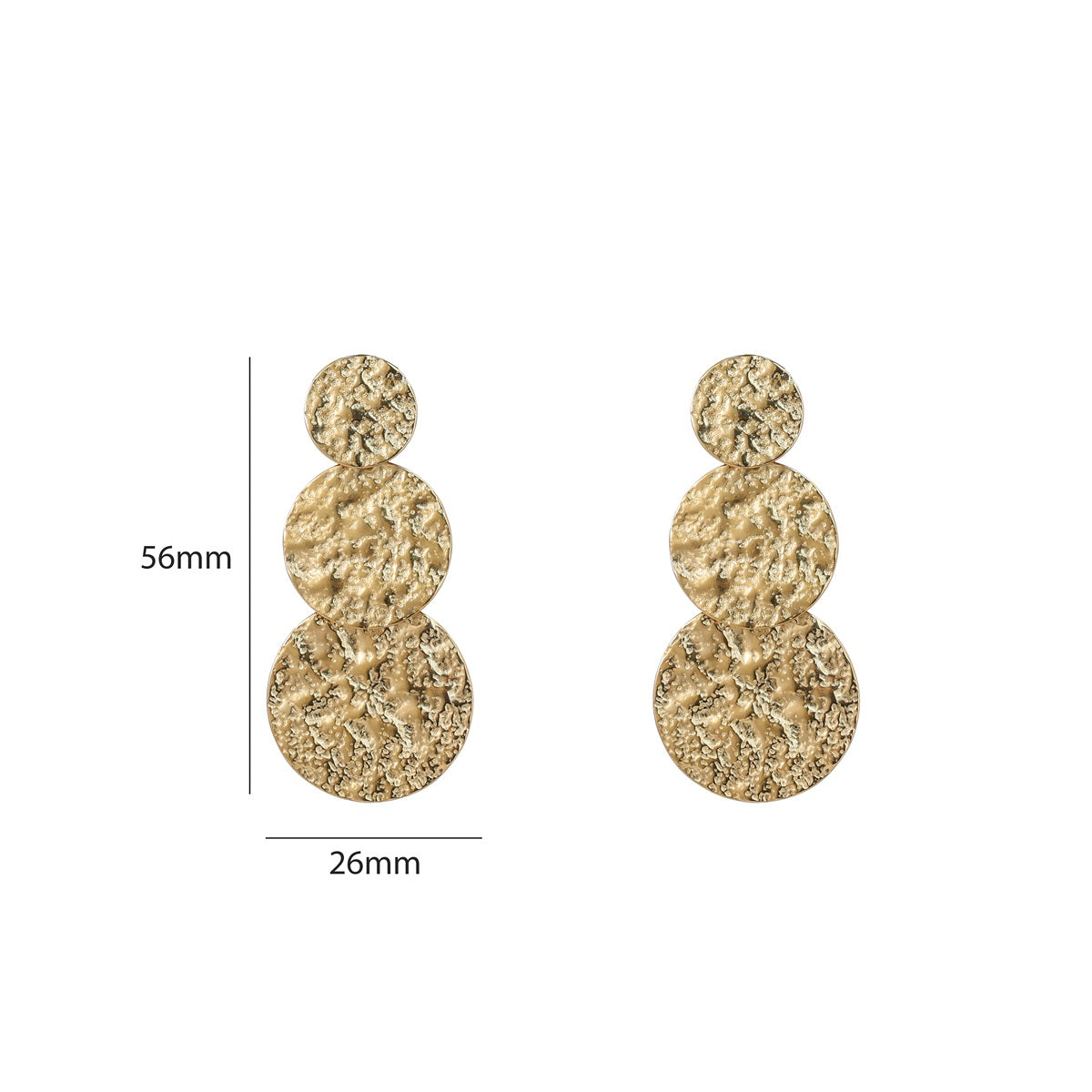 E5247-2 3 Hammered Rounds