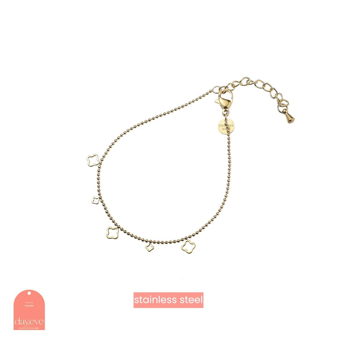 B5343-2 Armband Tiny Clover