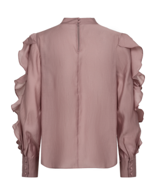 CMMolly Blouse ruffles woodrose