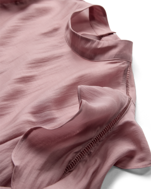 CMMolly Blouse ruffles woodrose