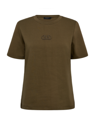 CMMUSE-TEE dark olive slim fit