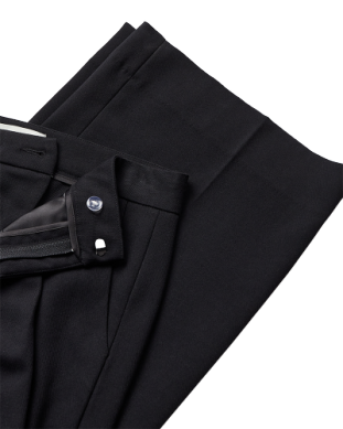 CMTailor Pants black ,bandplooi
