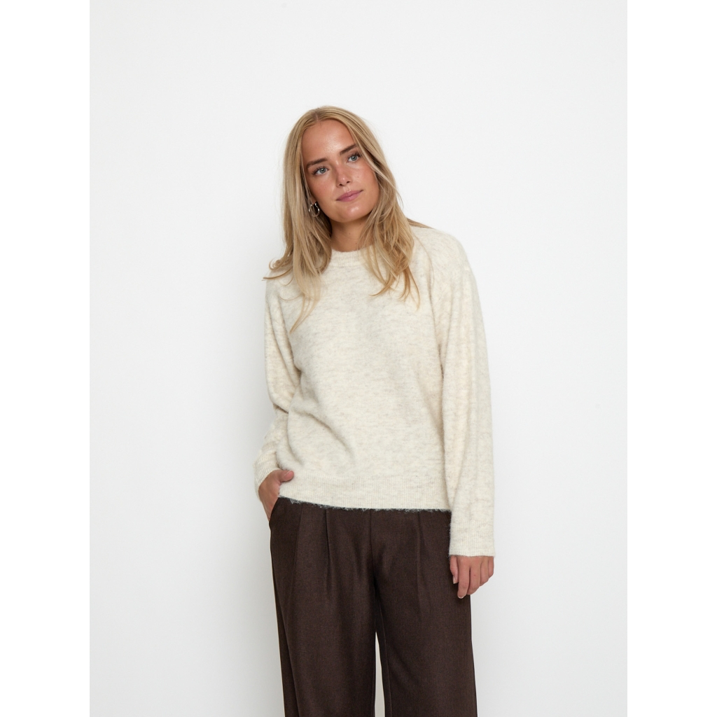 PC Sylvie RWS GRS Knit Pullover whitecap grey