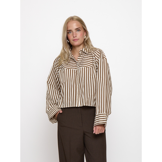 PC Sadie Shirt toffee stripe