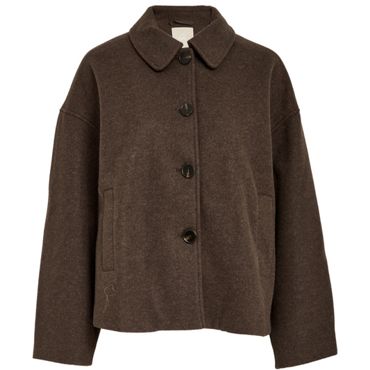 PCCornelia Jacket java brown melange