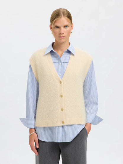 SLFGabella Knit Vest birch