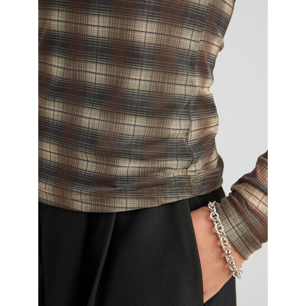 PC Safina Top toffee print