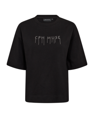 CMMuse Tee boxy chains logo black