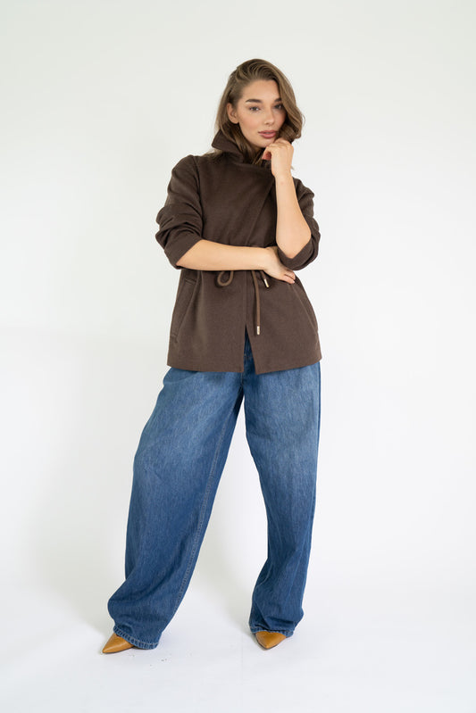 Est Seven Ojacky Jacket dark brown