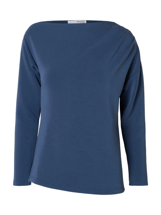 SLFTenny LS Draped Top key largo