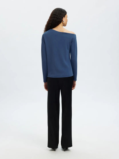 SLFTenny LS Draped Top key largo