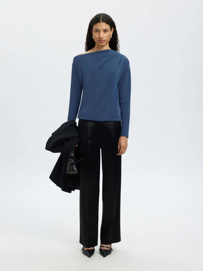 SLFTenny LS Draped Top key largo