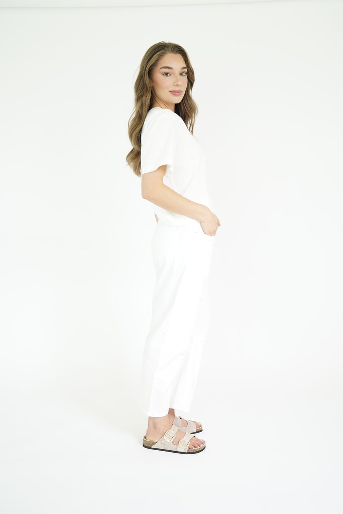 Est Seven Bellbarrel Denim white