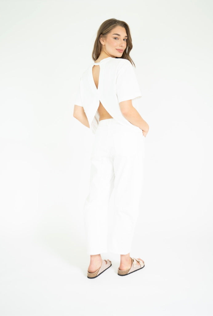 Est Seven Bellbarrel Denim white