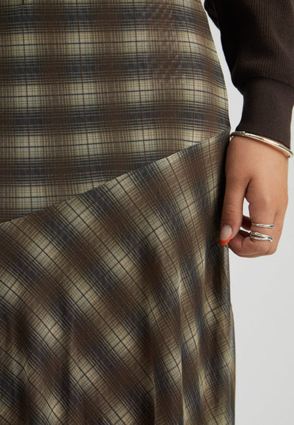 PC Safina Mesh Skirt toffee print