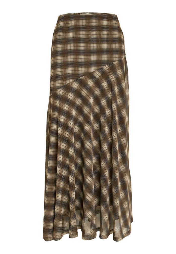 PC Safina Mesh Skirt toffee print