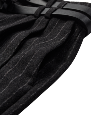 CM Catharina Pants grey pinstripe melange