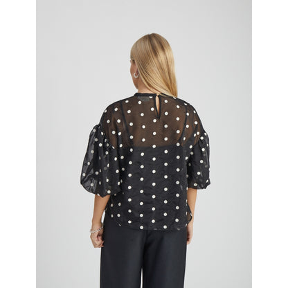 PC Tasneem Blouse black jacquard