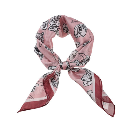 S505-2 Flower Scarf pink