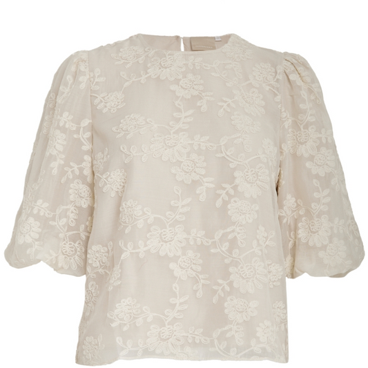 PCNomara Blouse whitecap crème