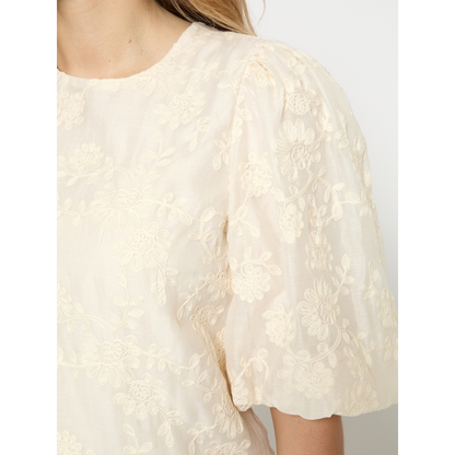 PCNomara Blouse whitecap crème