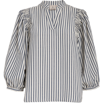 PCNinka Blouse whitecap grey stripe