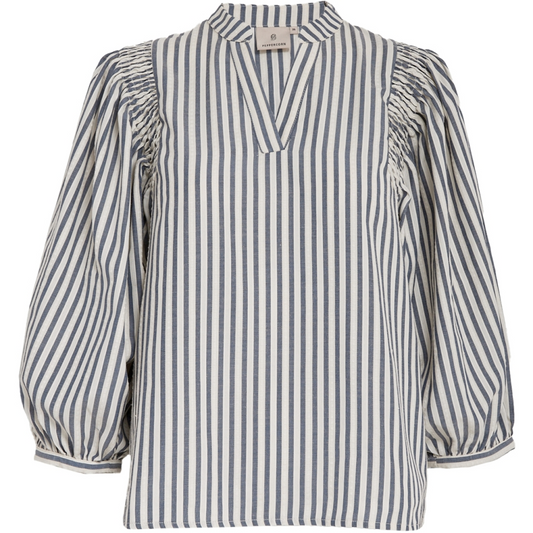 PCNinka Blouse whitecap grey stripe