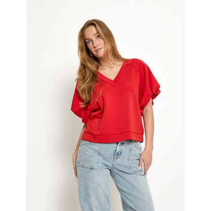PCMinnie GRS Ballon Blouse aura orange