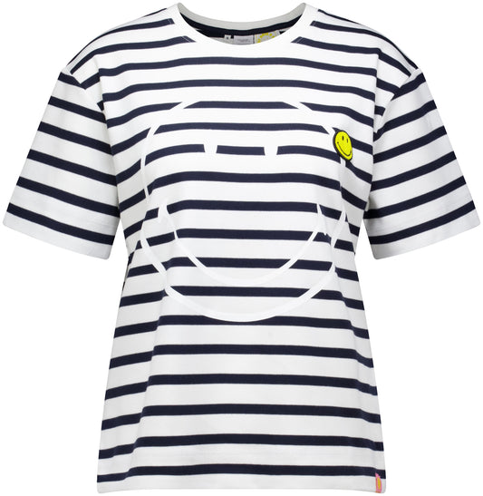 TSPShirt Smiley white/navy