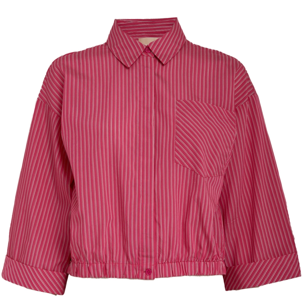 PCOmmie Shirt fuchsia stripe