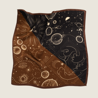 Teatro sjaal Zaya brown/brown