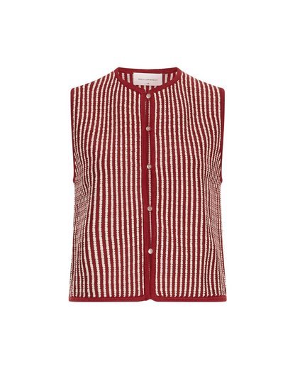 MschPricilla Vest STP rhubarb/sand