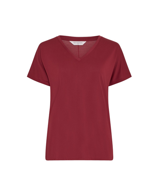 MschFenya Modal V Neck Tee rhubarb